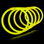 Glow in the dark armbandjes geel