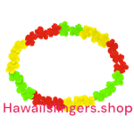 Hawaiislinger groen rood geel