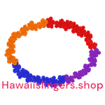 Hawaiislinger blauw lila rood oranje