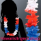 Hawaiislingers rood wit blauw